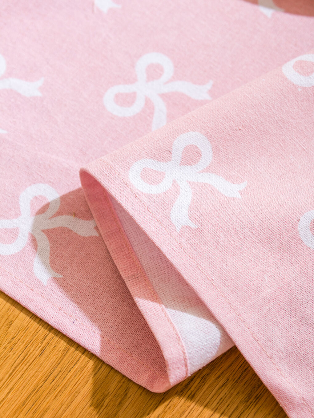 Pembe Fiyonk Baskılı Runner 45x150 cm-3