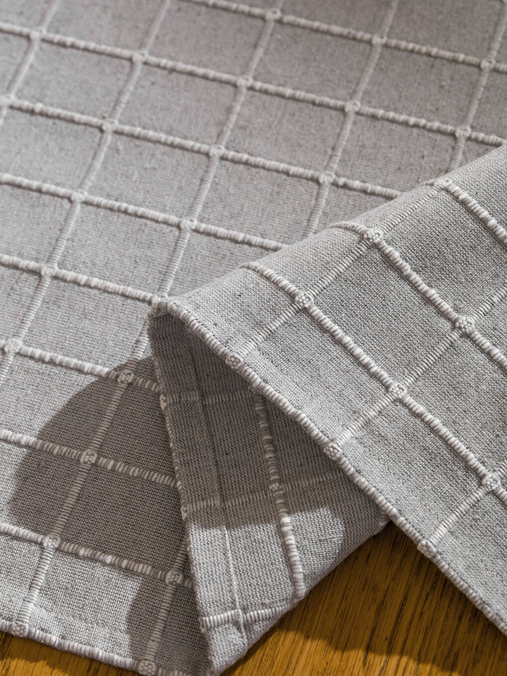 Gri Çizgi Nakışlı Runner 40x120 cm-6