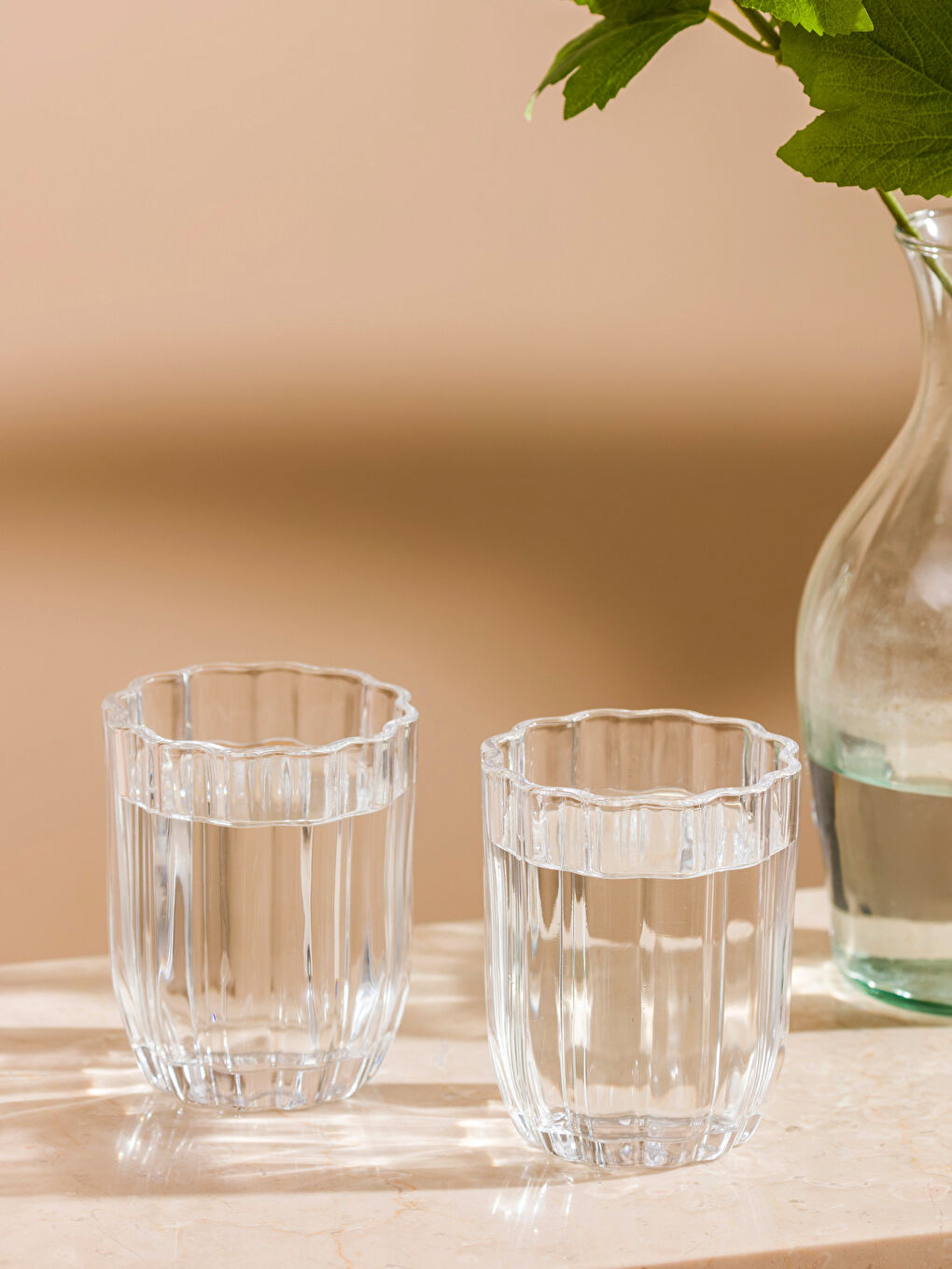 Renksiz Cam Su Bardağı 2'li 300 ml