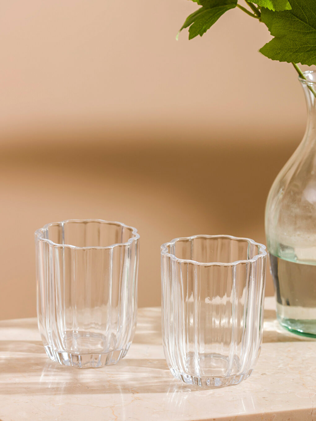 Renksiz Cam Su Bardağı 2'li 300 ml-1