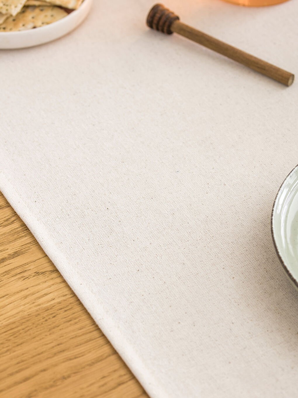 Karışık Çiçek Nakışlı Runner 45x150 cm-6