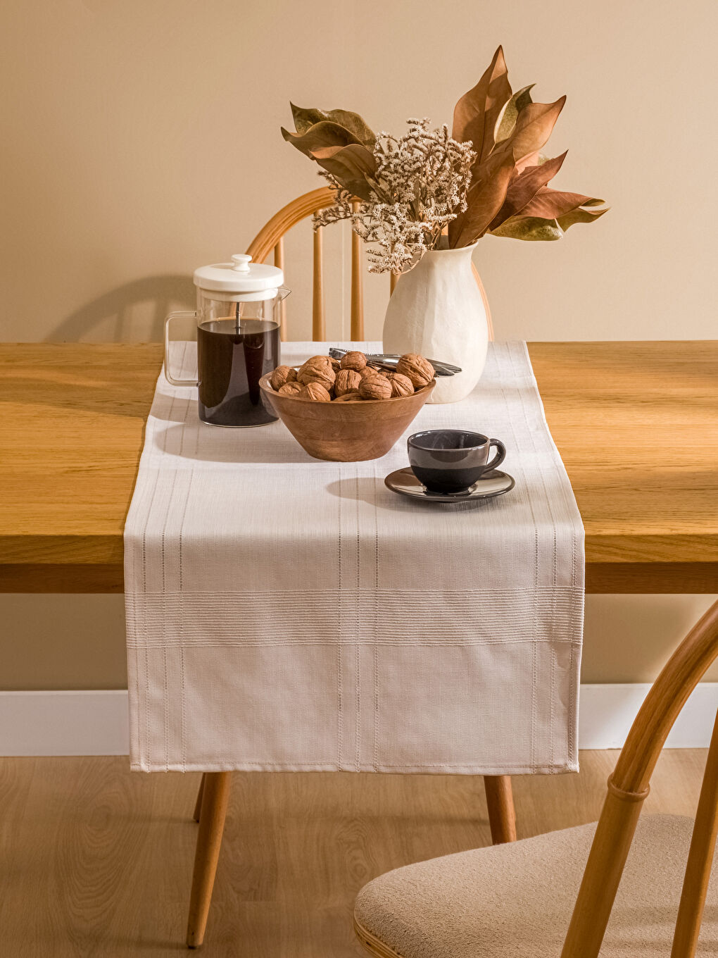 Bej Basic Runner 45x150 cm-1