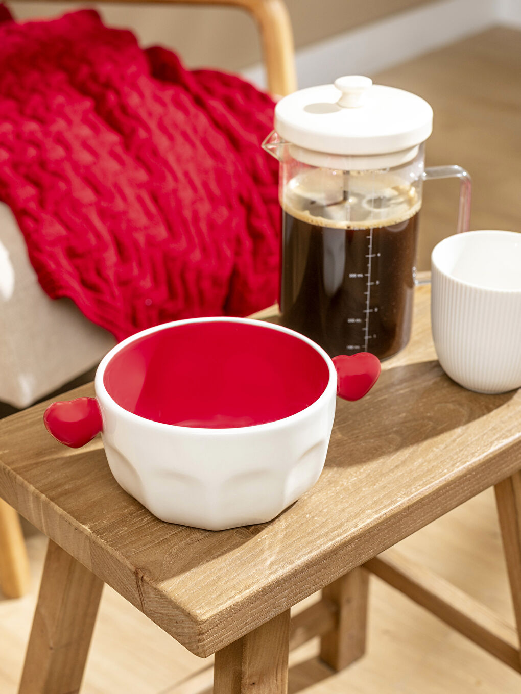 Karışık Kalp Figürlü Seramik Kase 14 cm-1