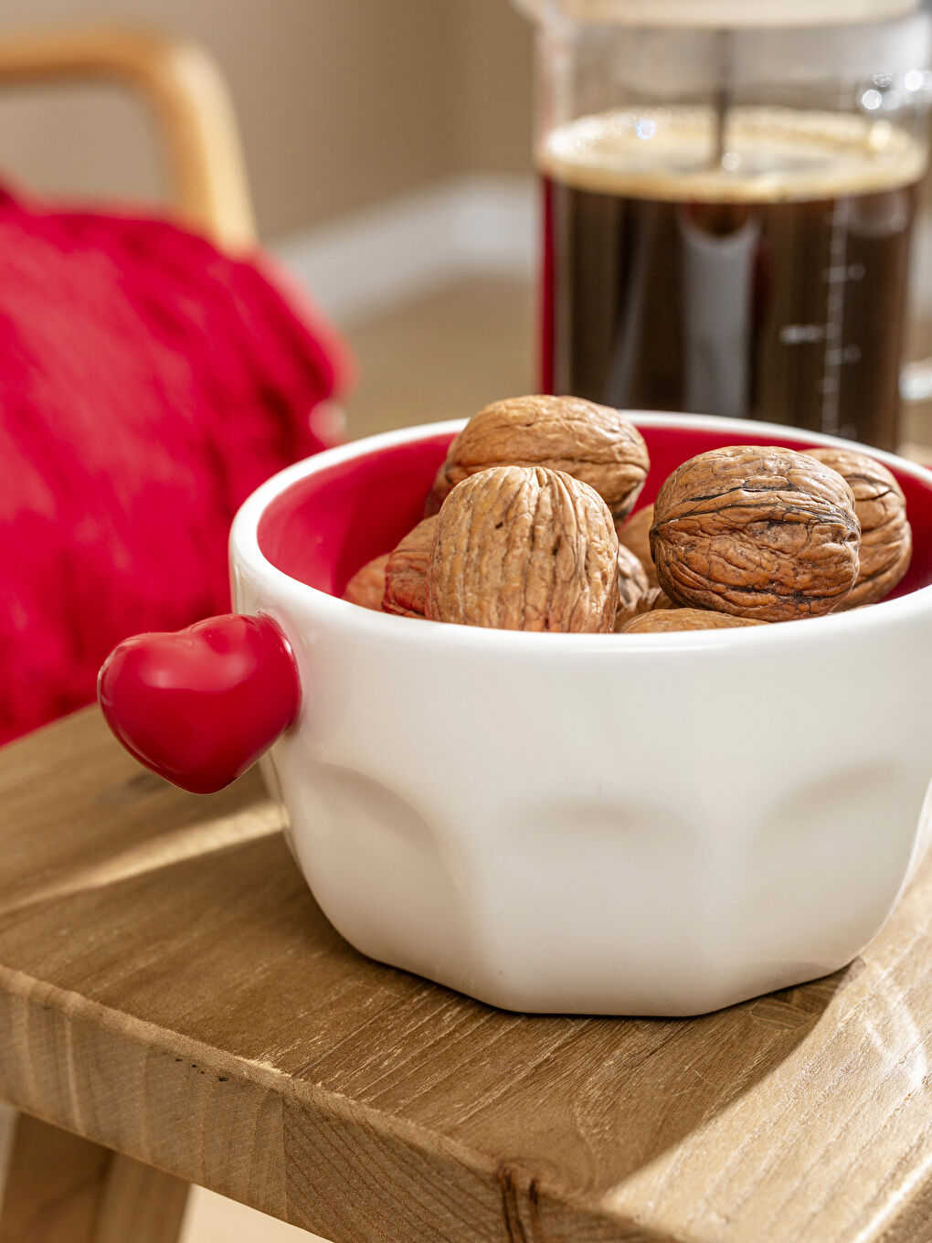 Karışık Kalp Figürlü Seramik Kase 14 cm-2