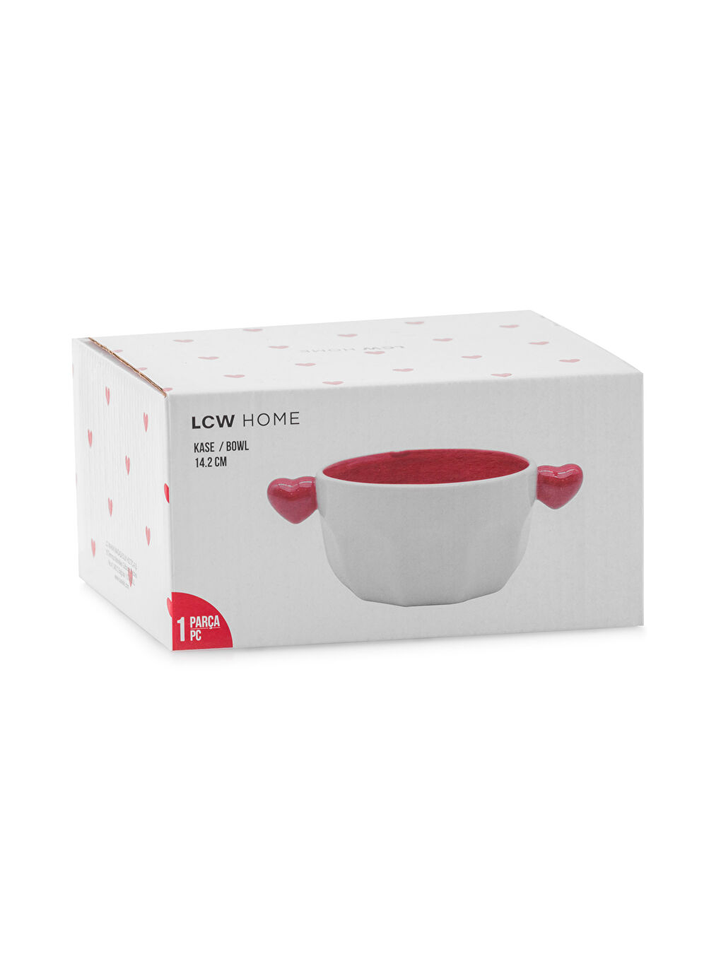 Karışık Kalp Figürlü Seramik Kase 14 cm-3