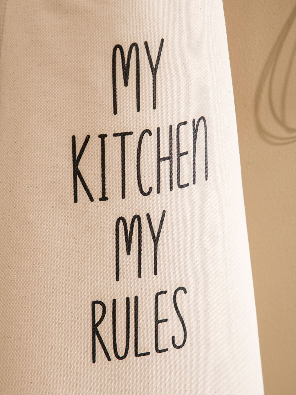 Ekru Baskılı Mutfak Önlüğü-1