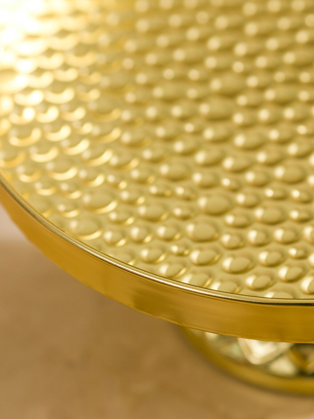 Sarı Dekoratif Kek Standı 20 cm-2