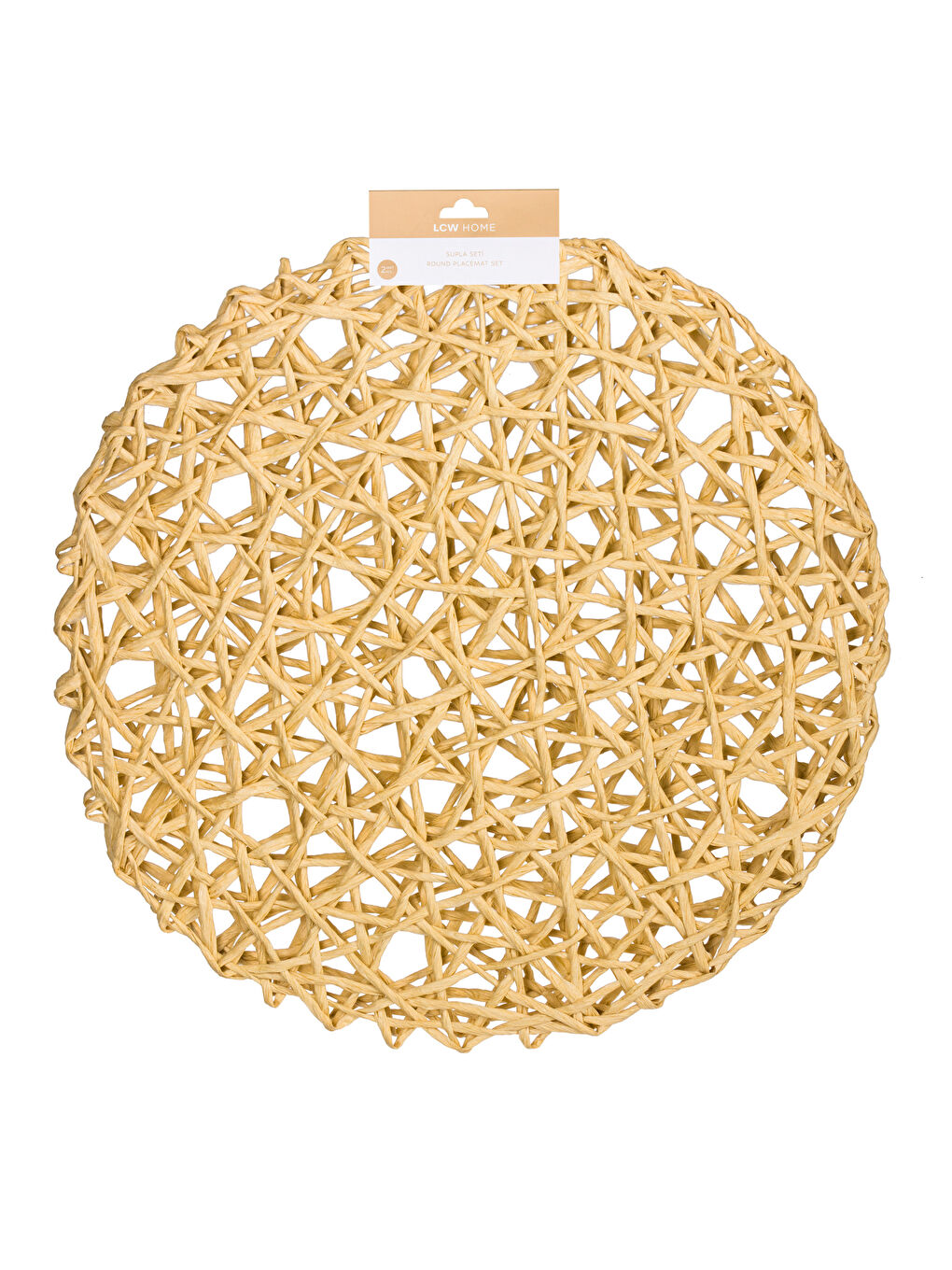 Bej Hasır Supla Seti 2'li 37 cm-5