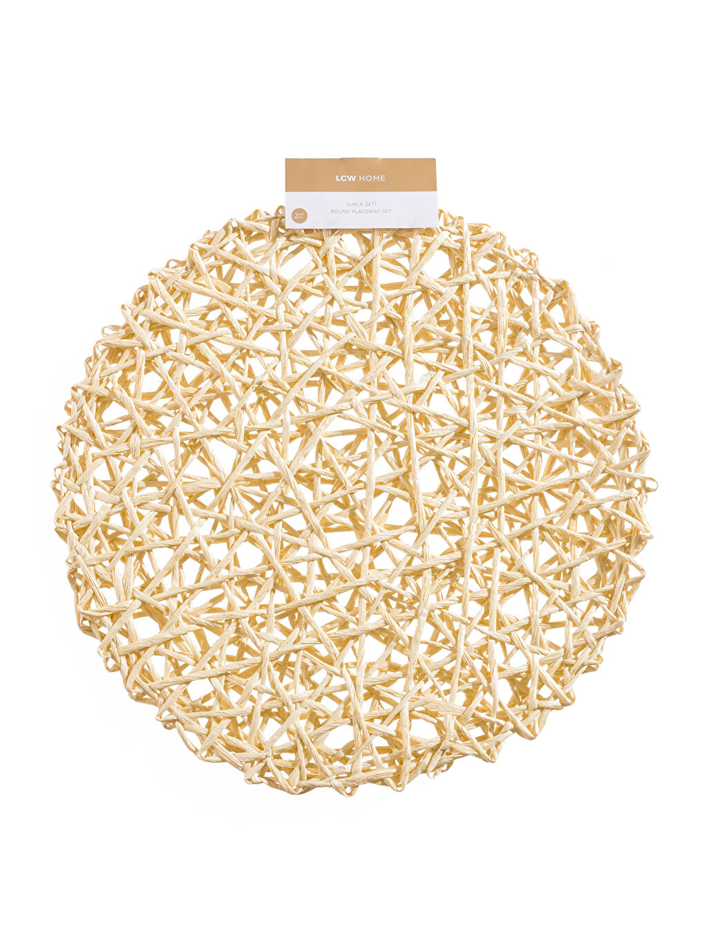 Bej Hasır Supla Seti 2'li 37 cm-6