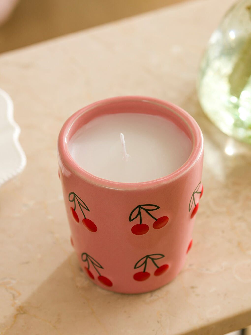 Mirisna sveća od trešnjinog cveta, 9 cm-2