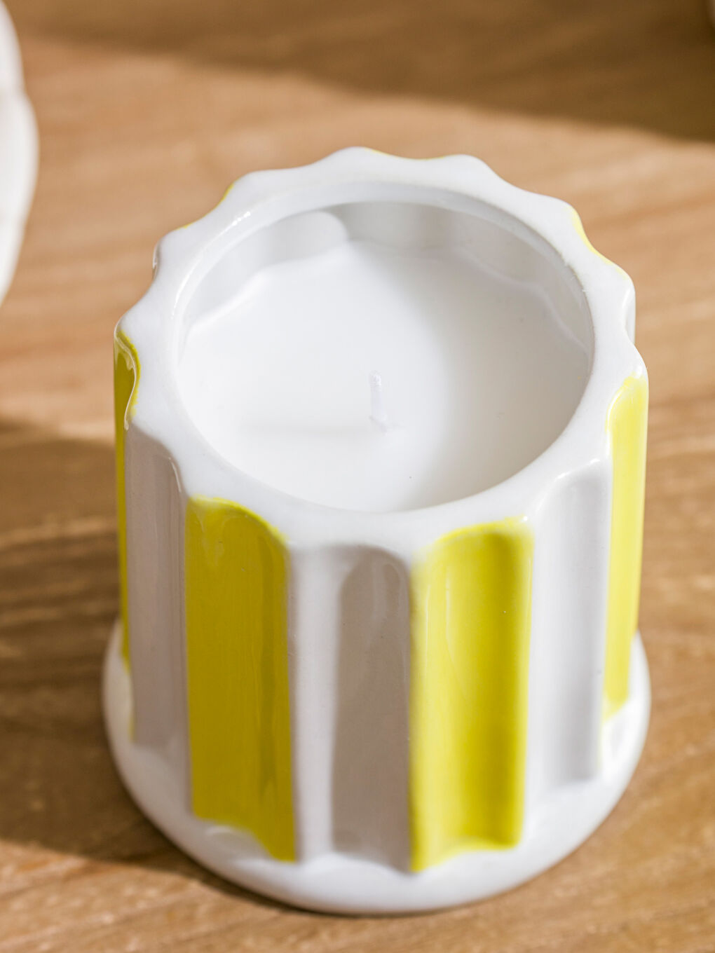 Sarı Dekoratif Mum -2