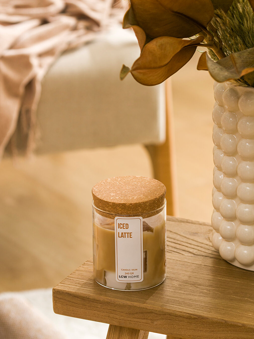 Kahverengi Ice Latte Kokulu Bardak Mum 240 g-2