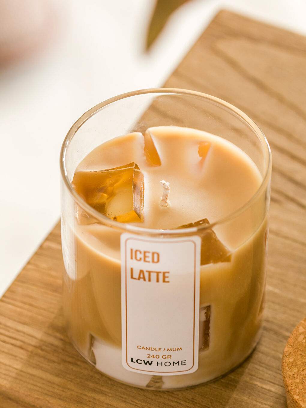 Kahverengi Ice Latte Kokulu Bardak Mum 240 g-3