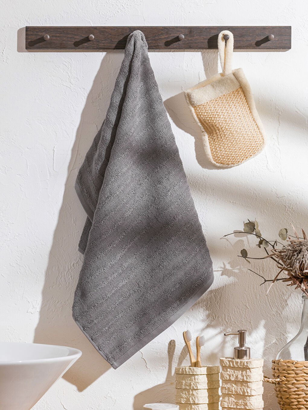 GREY Hand Towel-1
