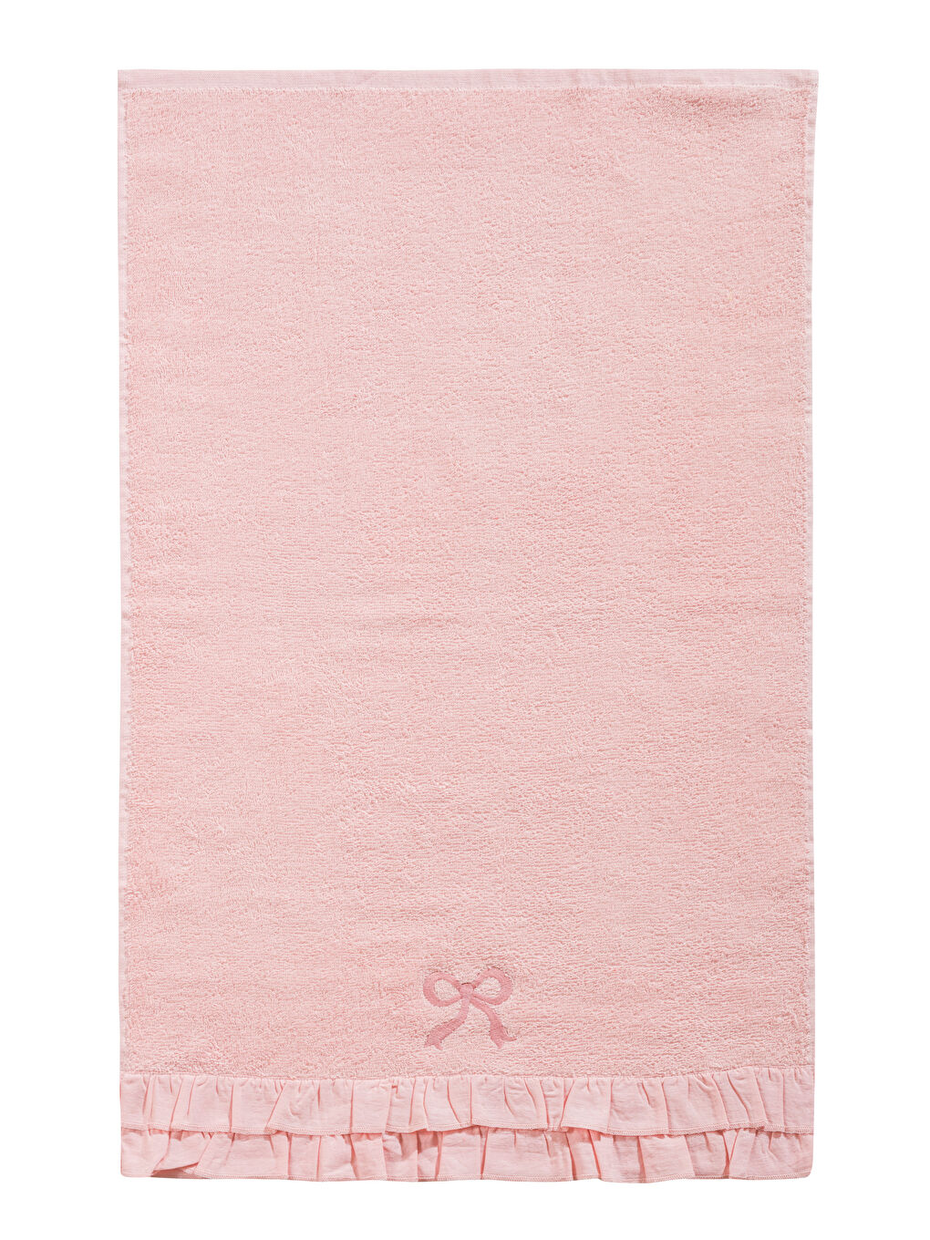 Pembe Fiyonk Nakışlı Yüz Havlusu 50x80 cm-8