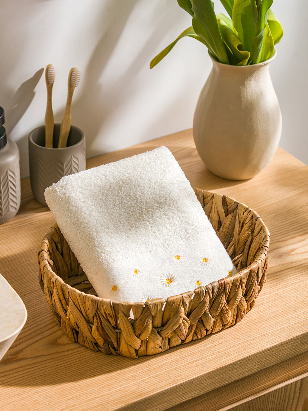 خاولی دەستی لوولدراو گوڵدار 50x80 cm-2