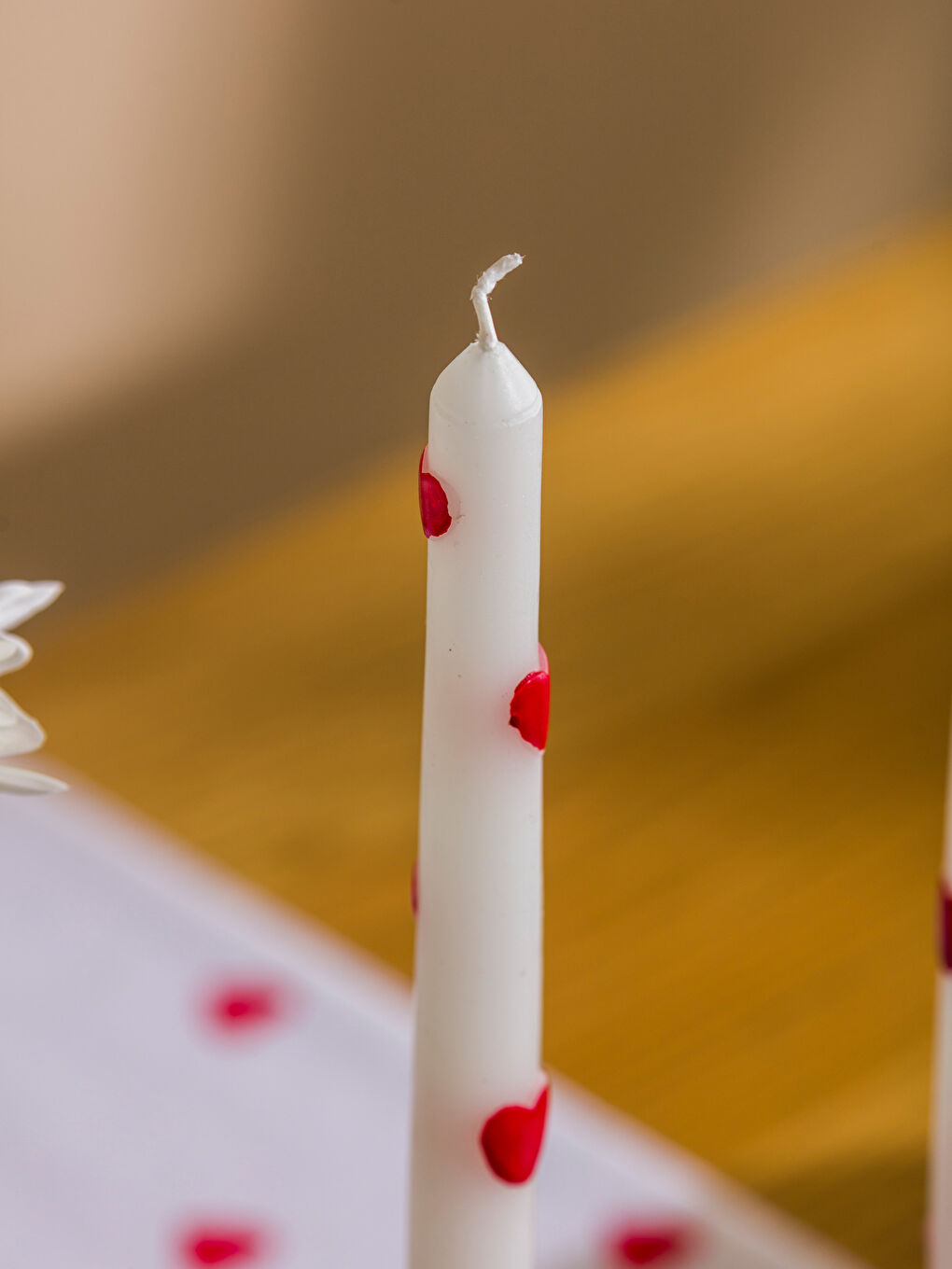 Karışık Kalp Baskılı Mum 2'li-2