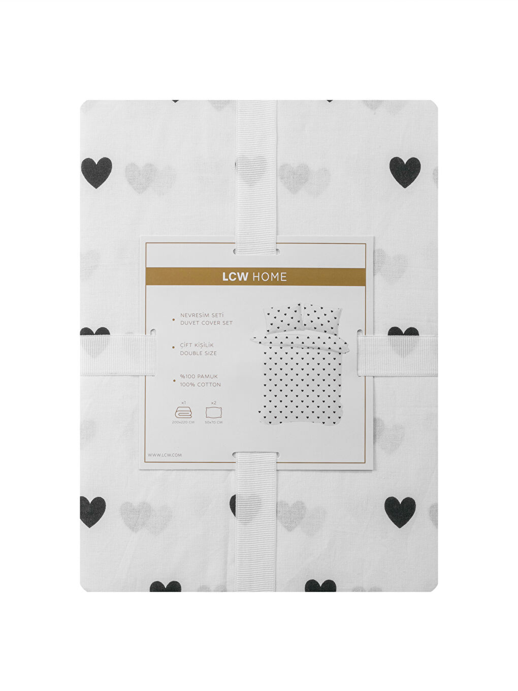 Siyah Desenli Çift Kişilik Nevresim Seti-6