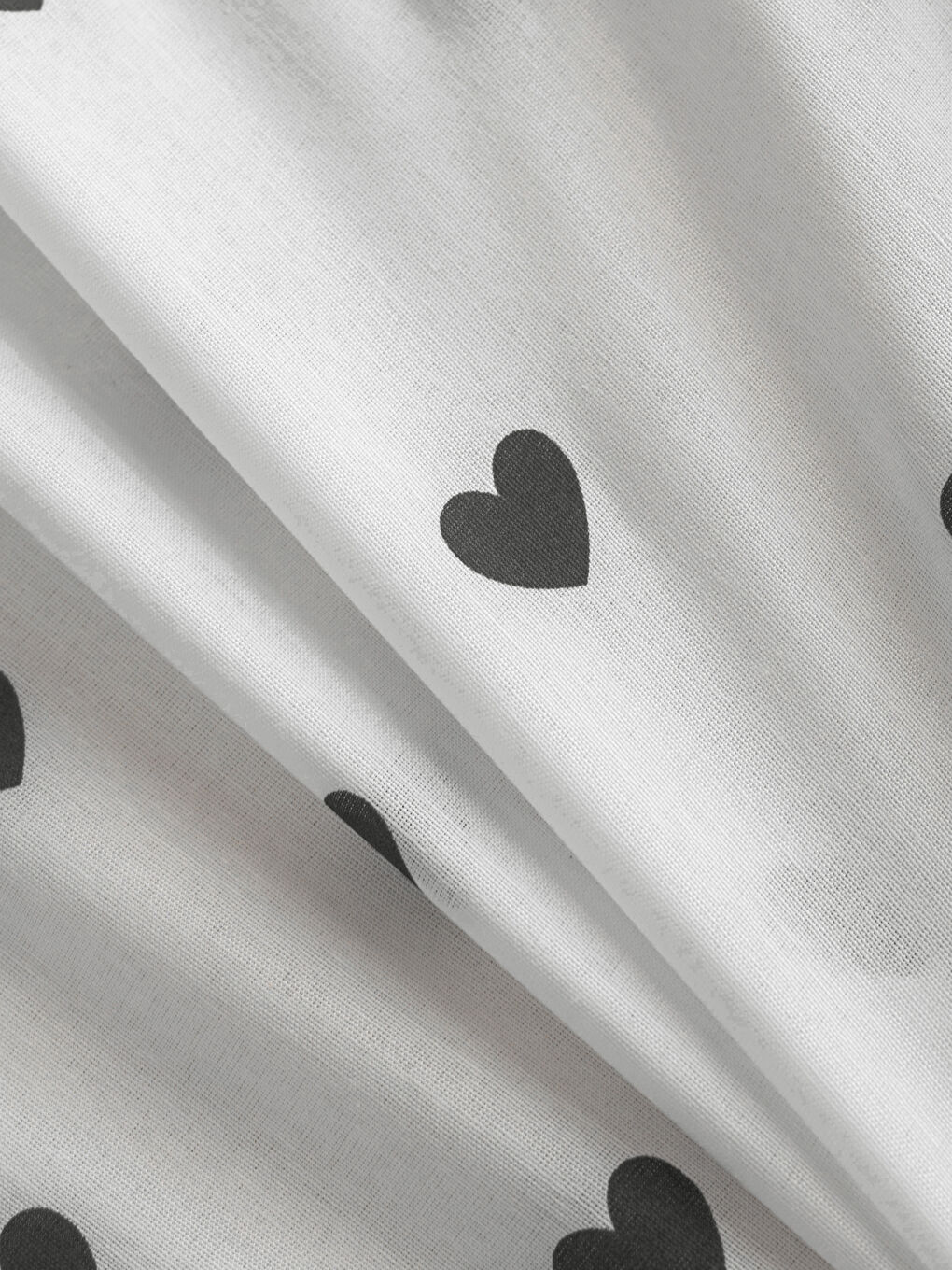 Kalp Baskılı Çift Kişilik Lastikli Çarşaf-2