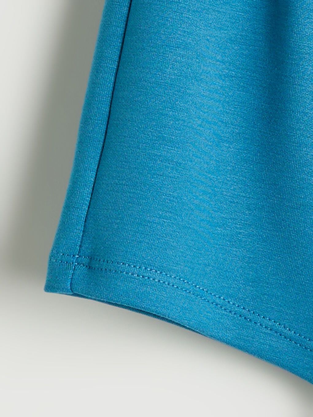 Mavi Beli Lastikli Basic Erkek Bebek Şort-2