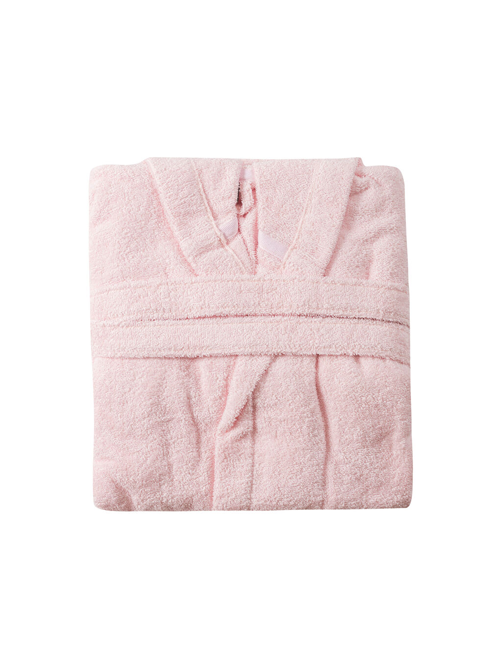 Pembe Kapüşonlu Pamuklu Kız Çocuk Bornoz-8