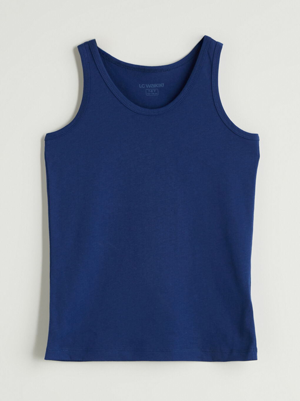 Lacivert Bisiklet Yaka Erkek Çocuk Atlet