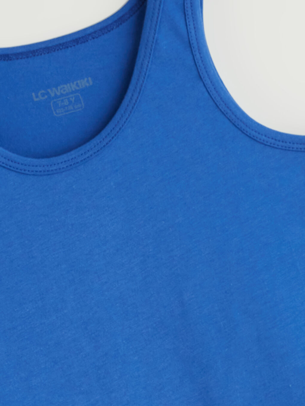 Mavi Bisiklet Yaka Erkek Çocuk Atlet-1