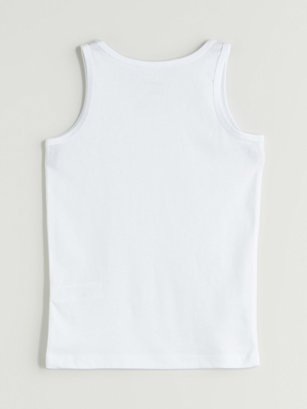 Beyaz Bisiklet Yaka Erkek Çocuk Atlet-2