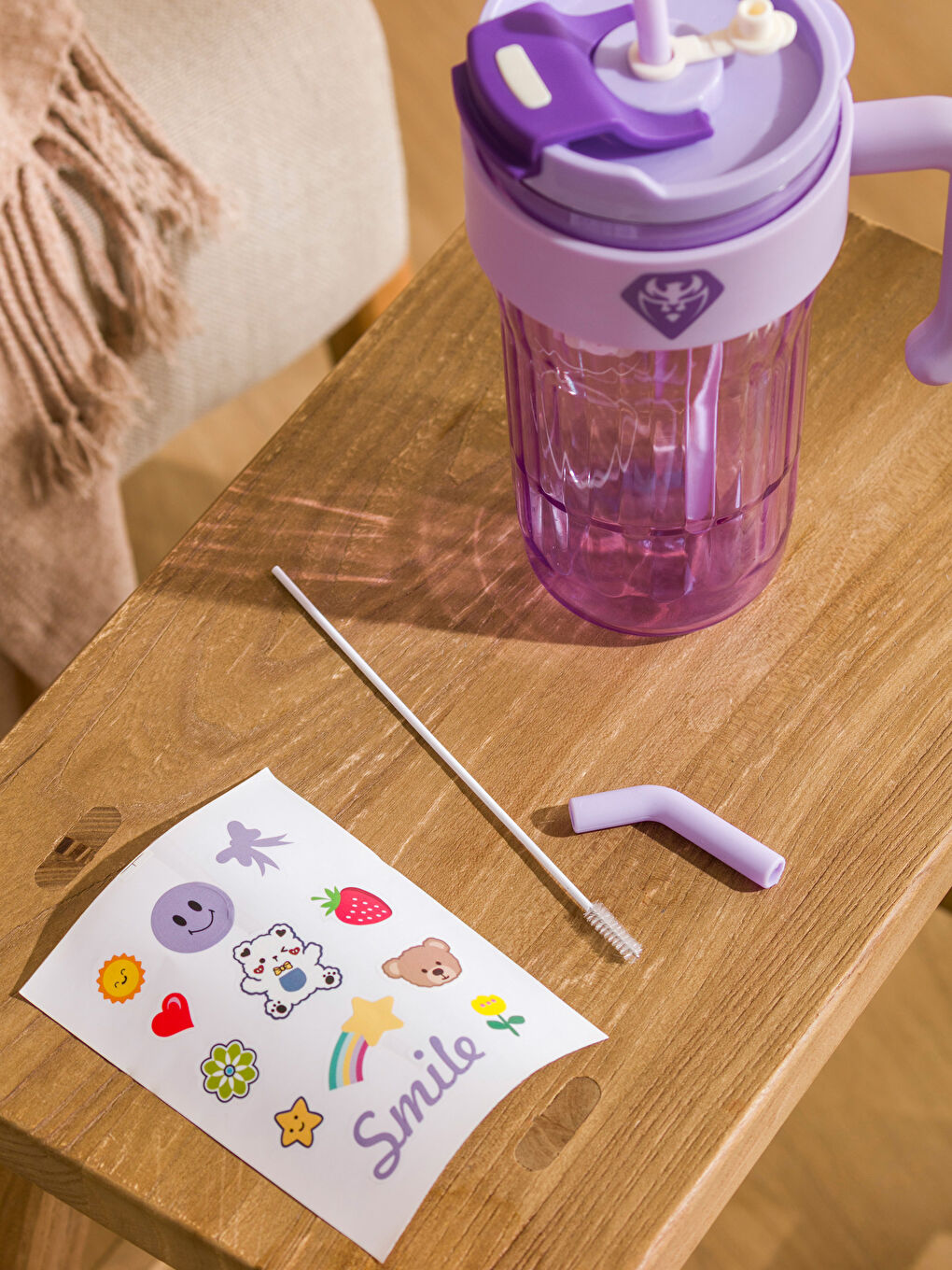 Baskılı Pipetli Suluk 950 ml-2