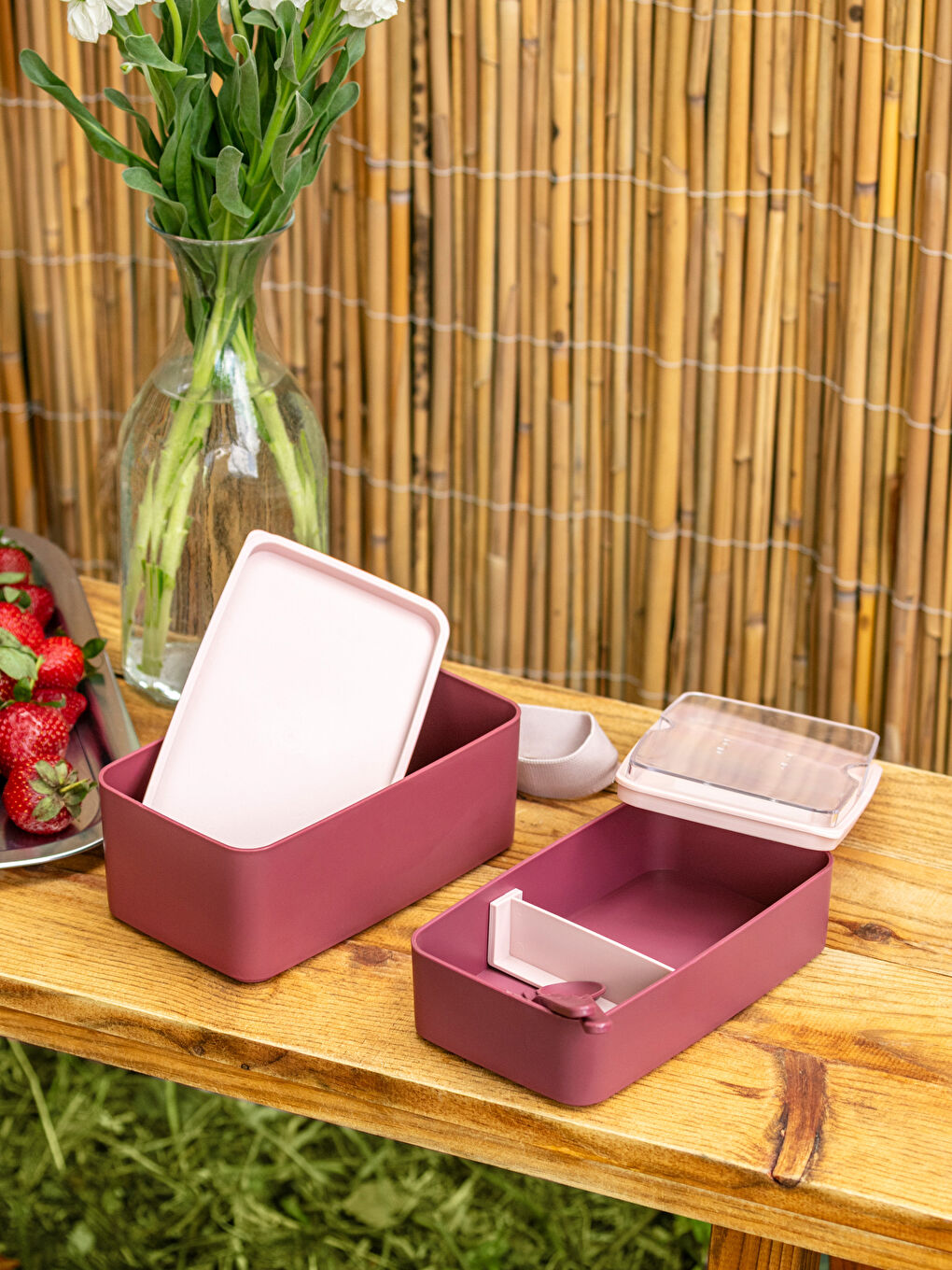 Mürdüm Plastik Bölmeli Saklama Kabı-1