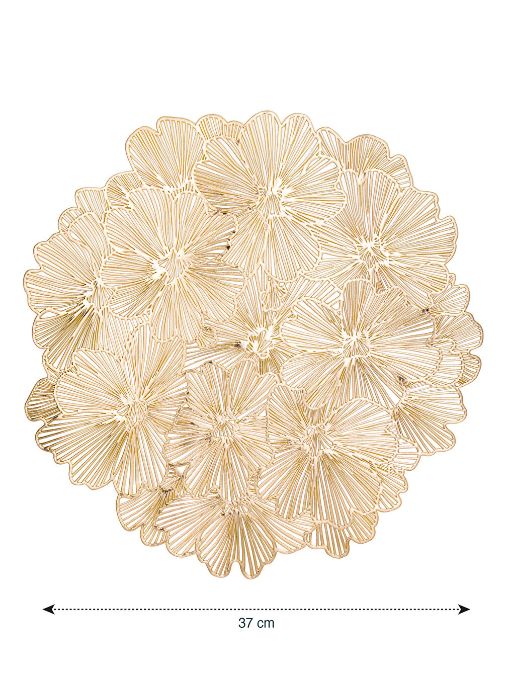 Sarı Çiçek Desenli Supla 2'li 37 cm-14