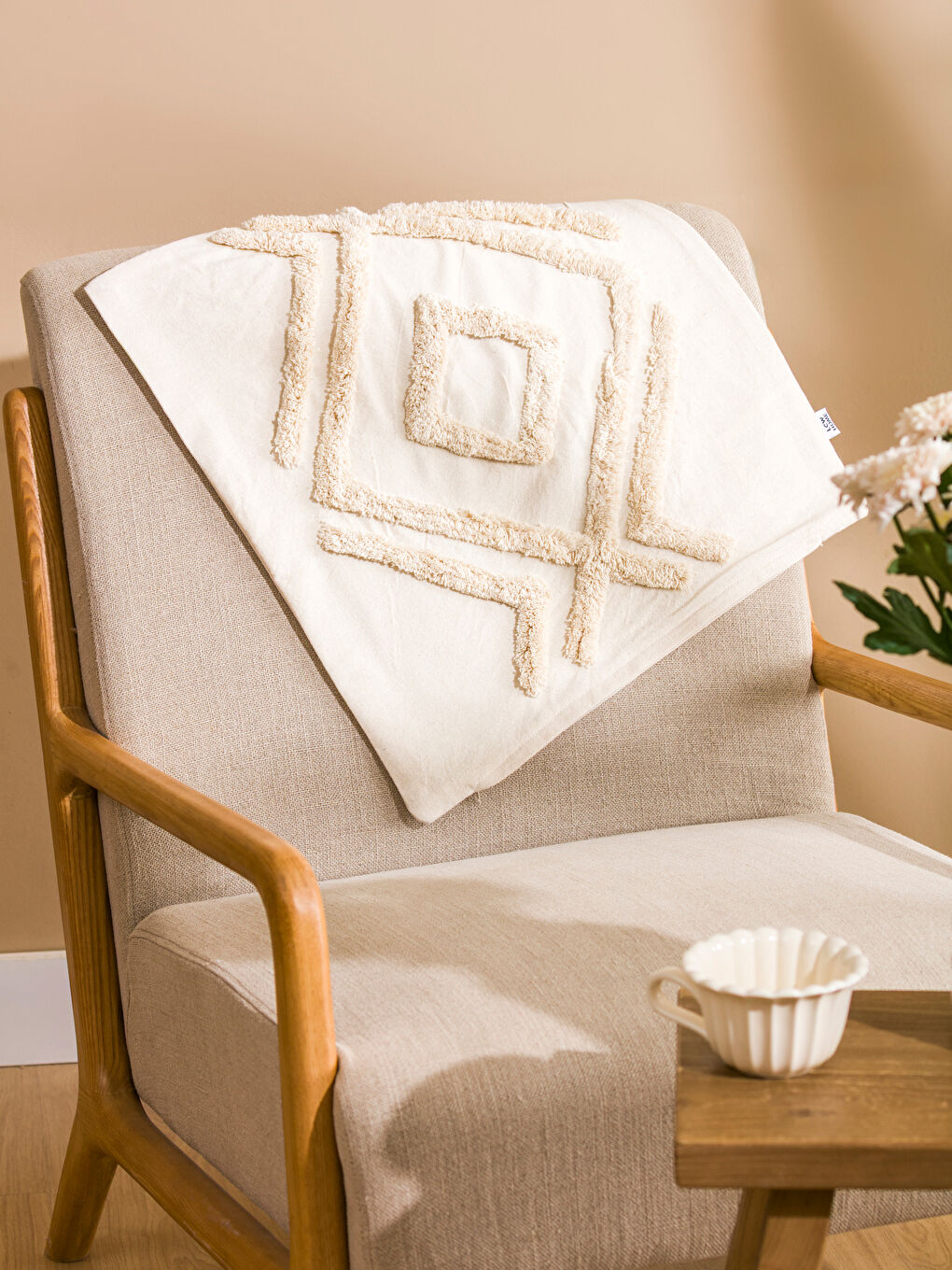 BEŽ Navlaka za jastuk-1