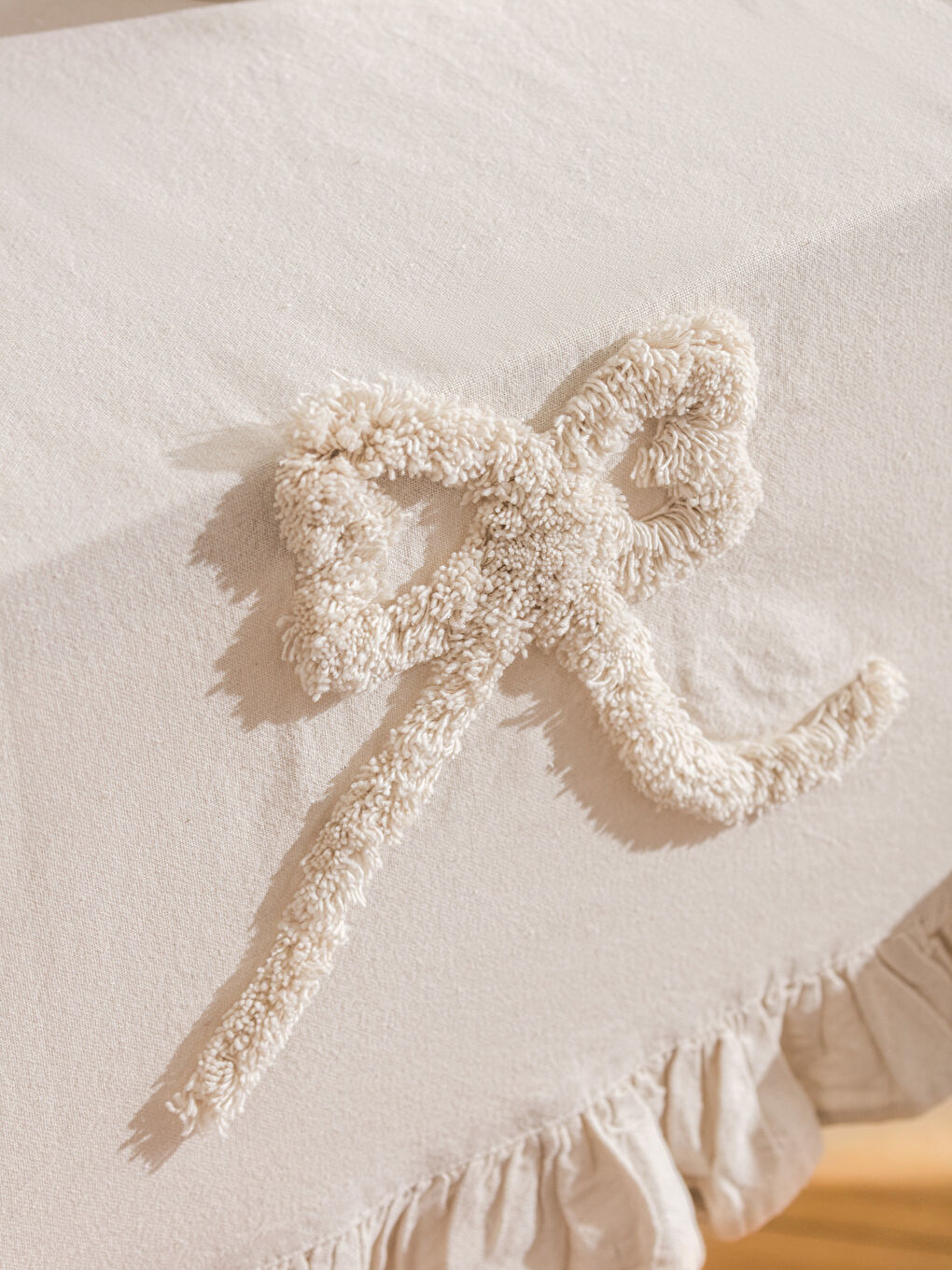 Bej Fiyonk Nakışlı Runner 45x150 cm-2