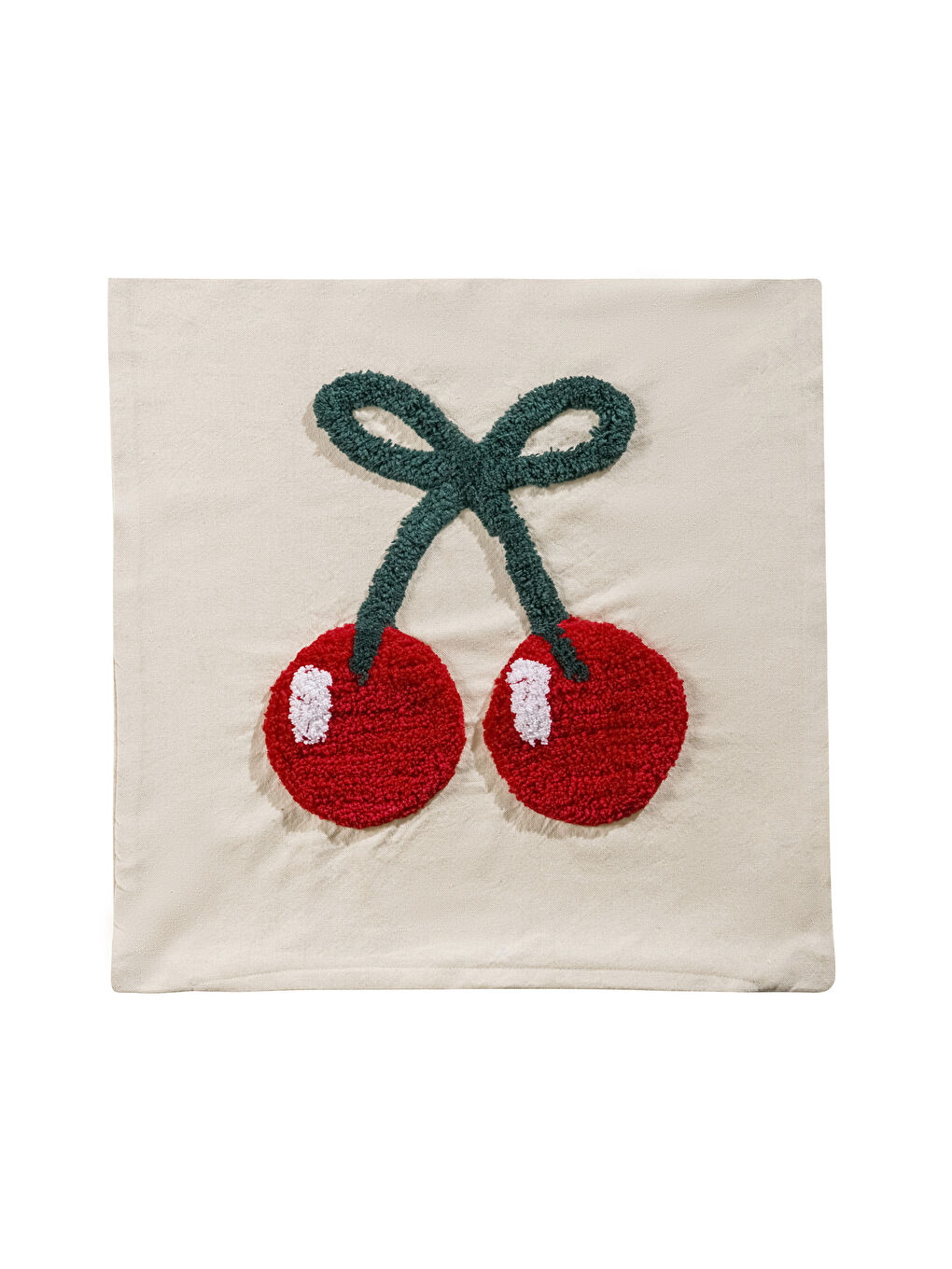 Cherry Embroidered Cushion Cover 45x45 cm-5