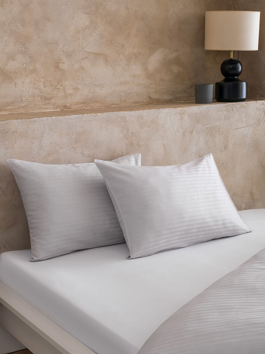 Gri Pamuklu Çİft Kişilik Nevresim Seti-2