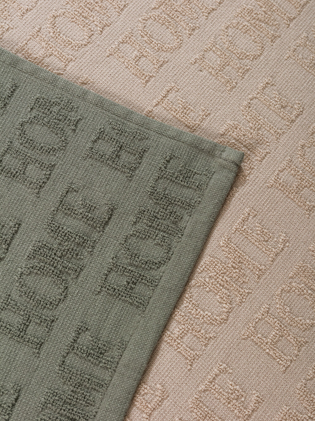 Yeşil Yazı Baskılı Kurulama Bezi 2'li  40x50 cm-4