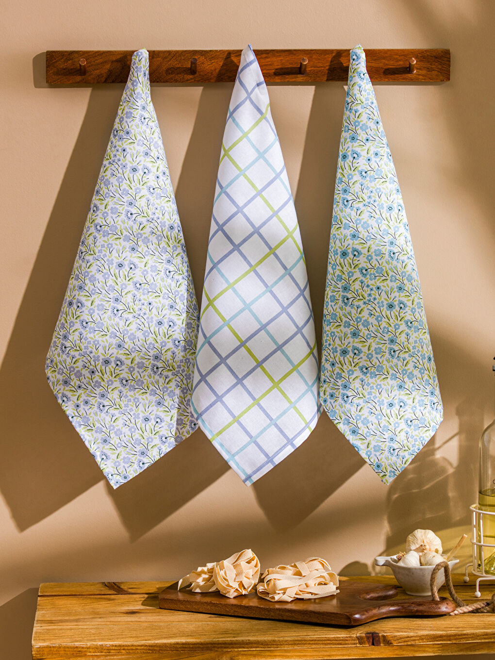 Karışık Baskılı Kurulama Bezi 3'lü 40x50 cm