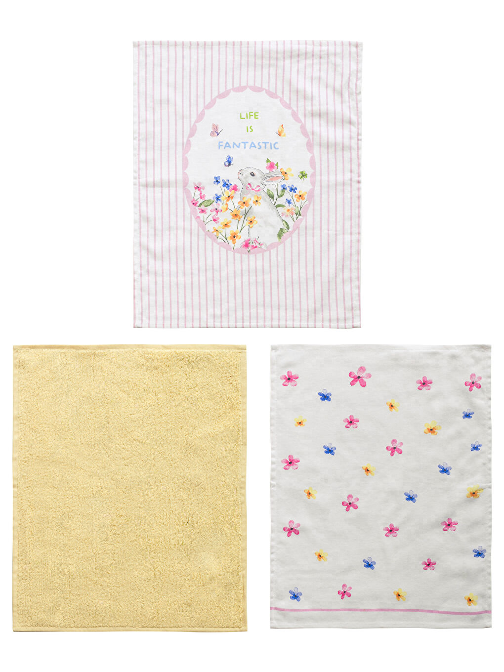 Printed Tea Towel Set of 3, 40x50 cm-5