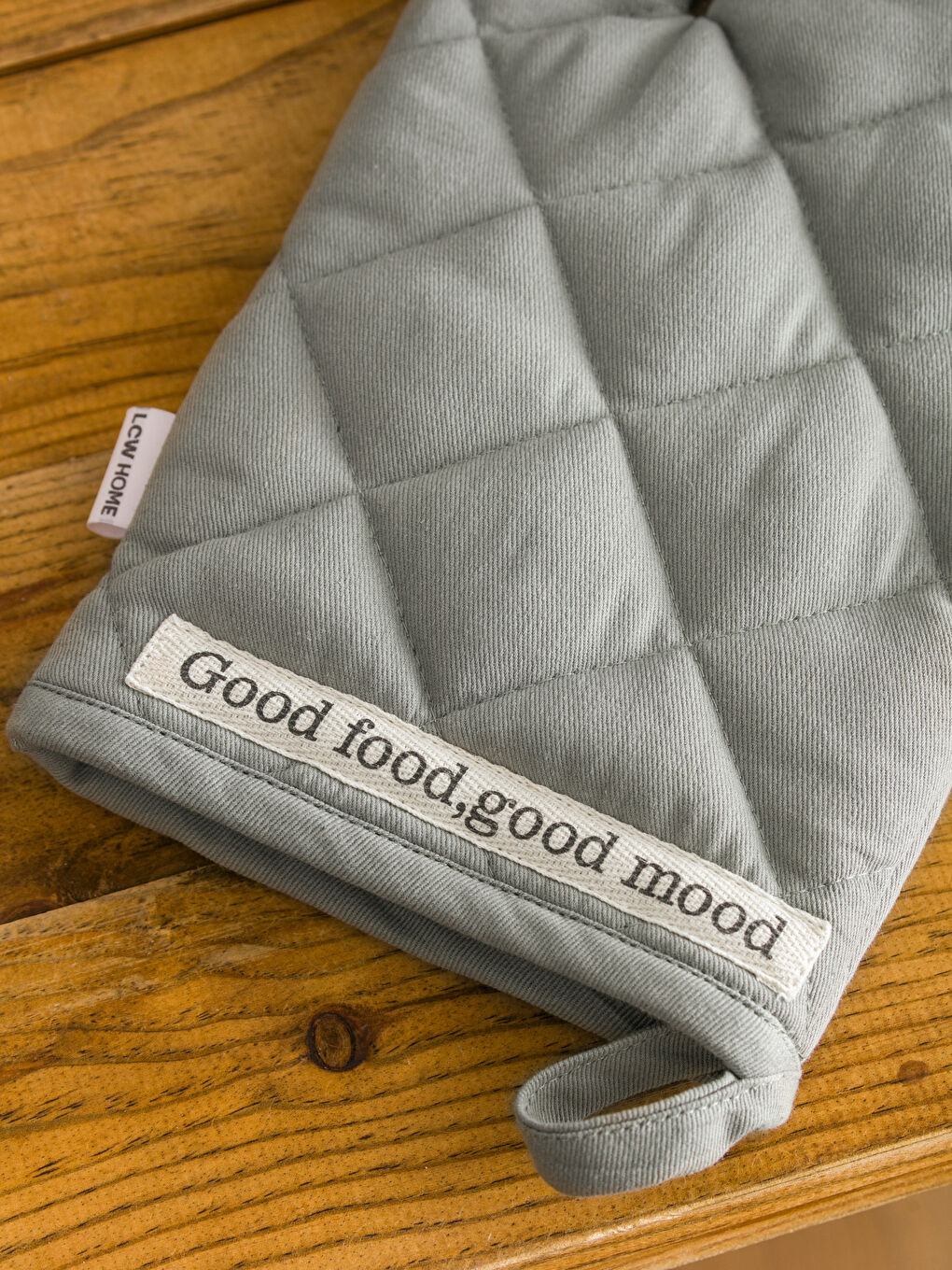 قفاز فرن بنقشة مبطنة وماسكة أواني-5