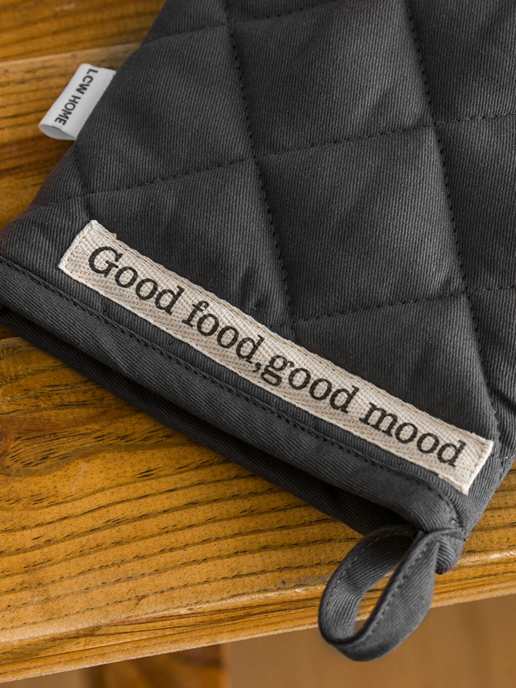 قفاز فرن بنقشة مبطنة وماسكة أواني-3