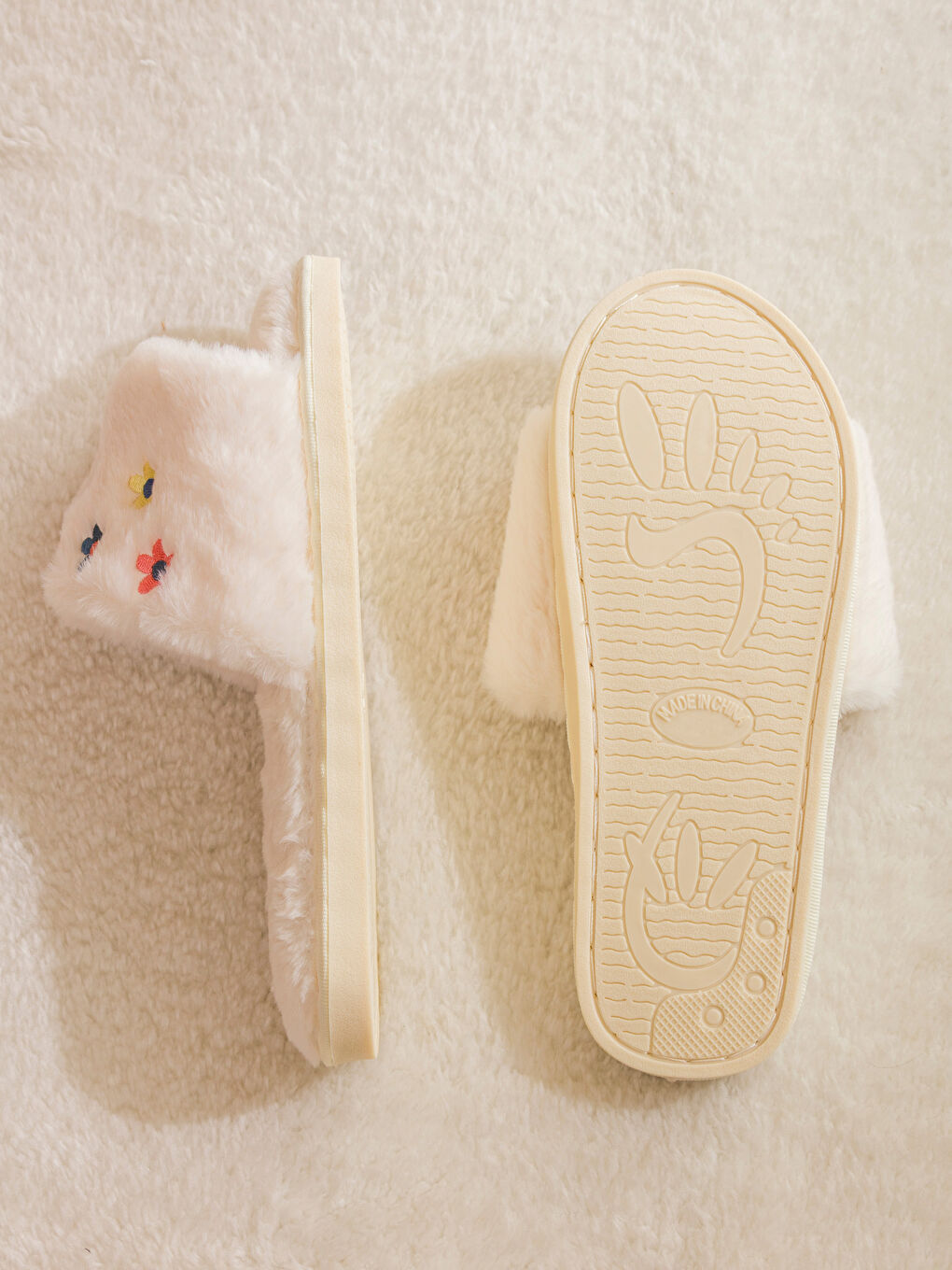 Chaussons de maison ÉCROU Femme-3