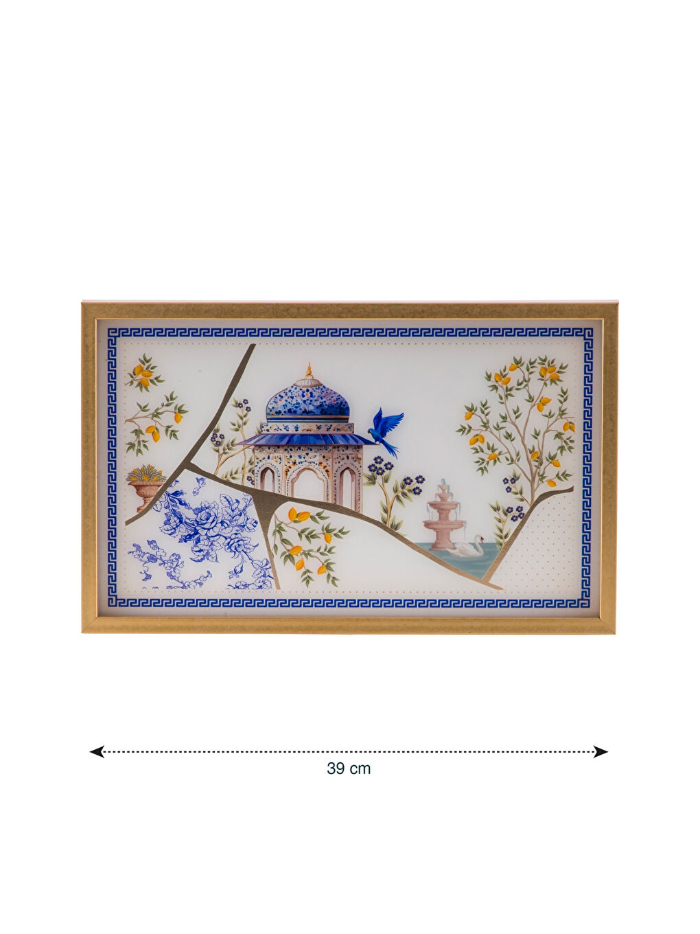 Karışık Baskılı Dekoratif Tepsi 24x39 cm-4