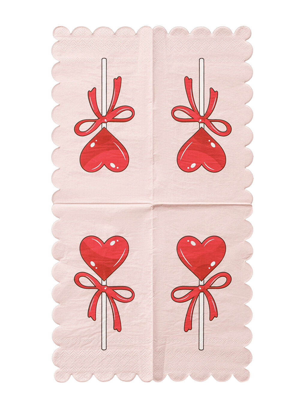 Karışık Kalp Baskılı Kağıt Peçete 20'li-3