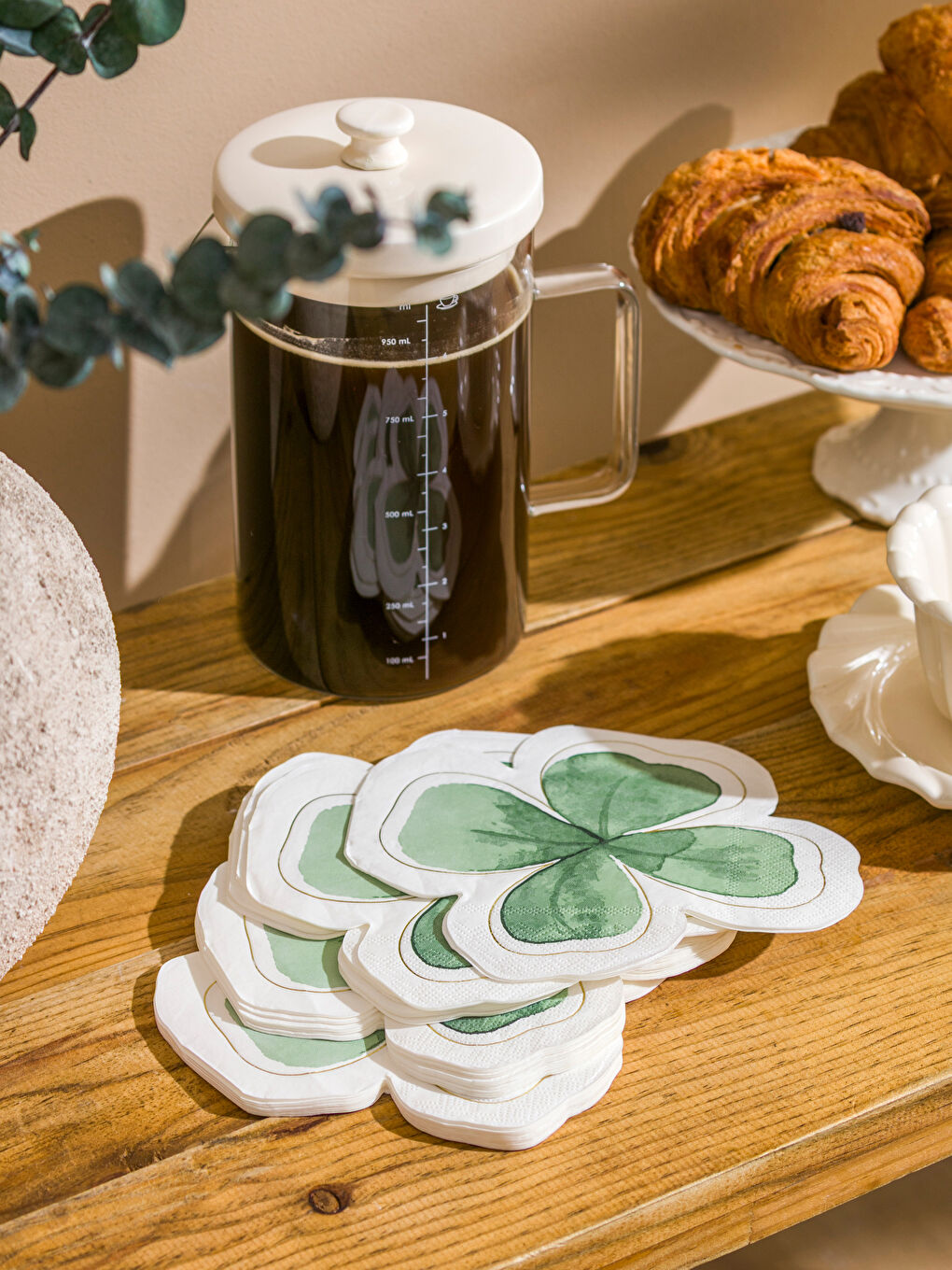 Karışık Yonca Baskılı Kağıt Peçete 20'li-1