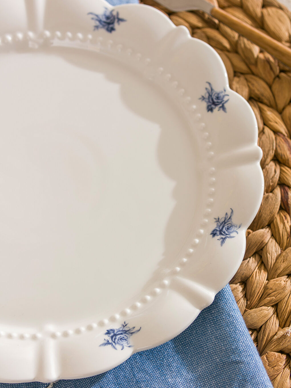 Karışık Baskılı Porselen Tabak 25 cm-2