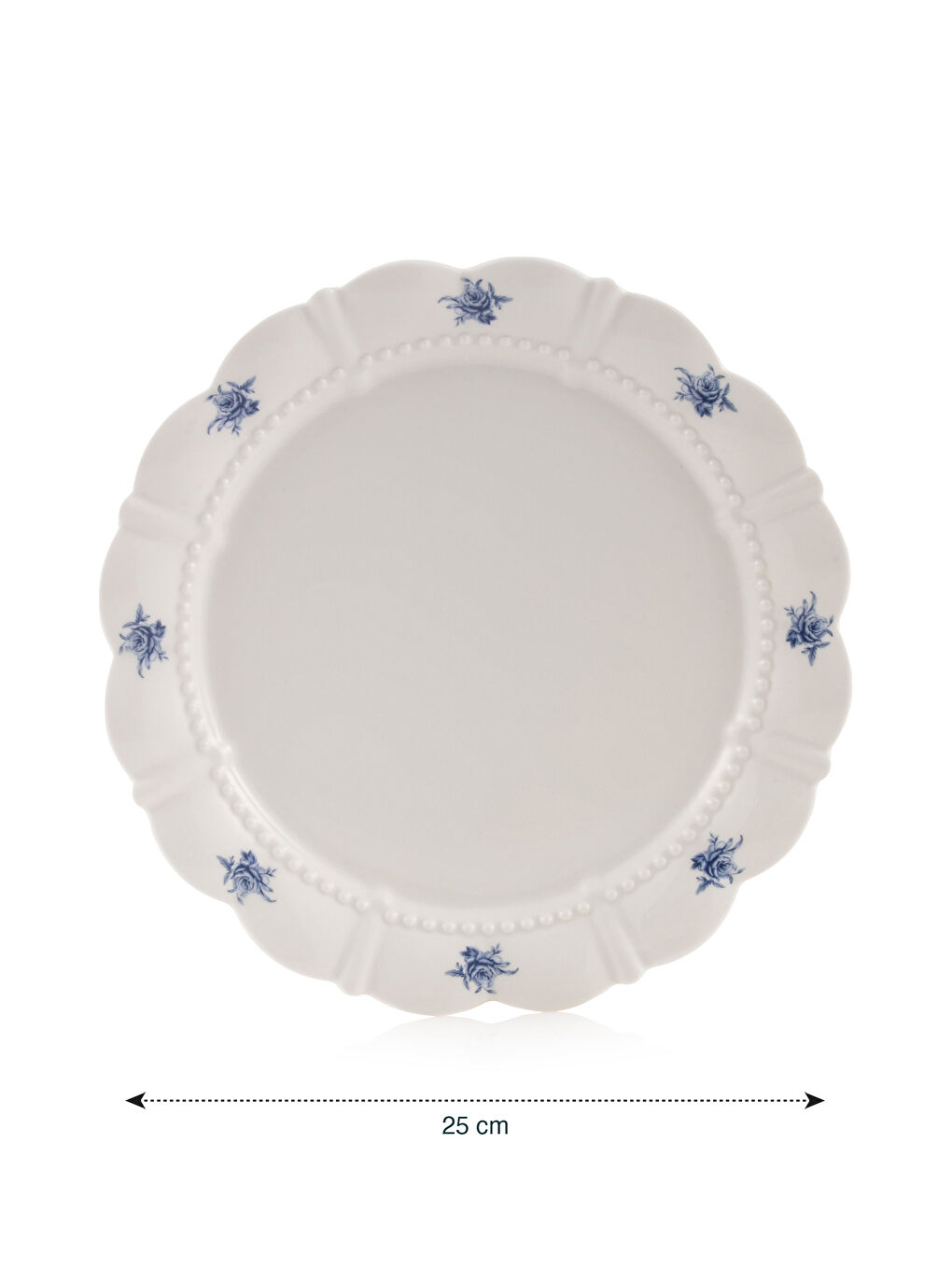 Karışık Baskılı Porselen Tabak 25 cm-3