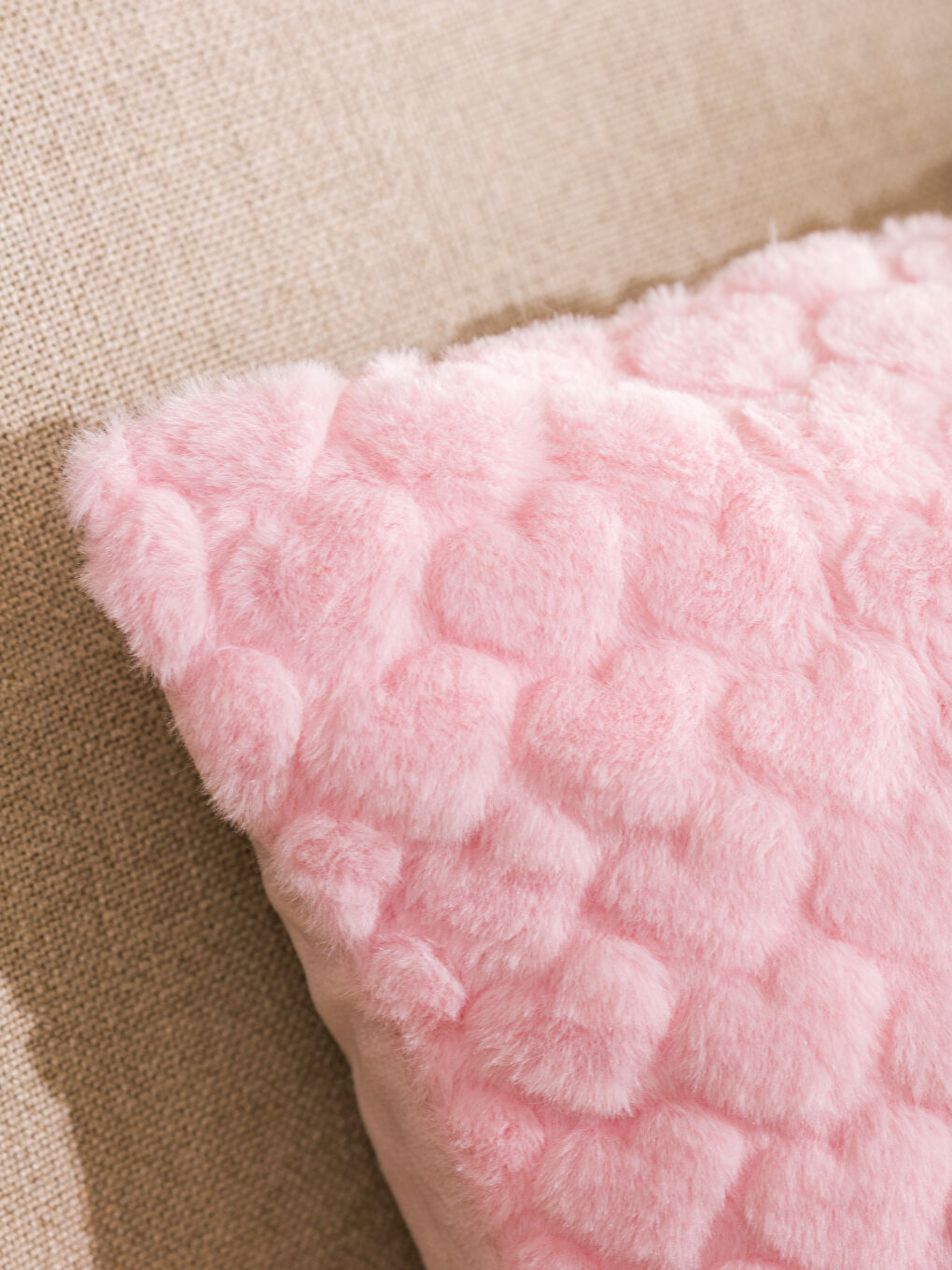 Pembe Kırlent Kılıfı 45x45 cm-2