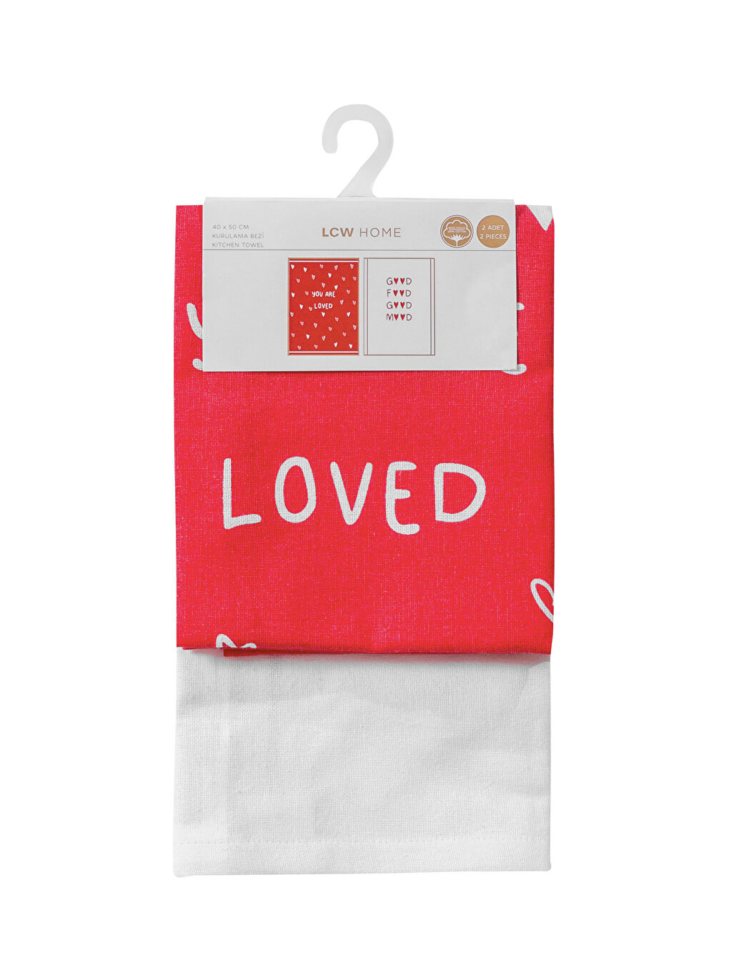 Karışık Baskılı Kurulama Bezi 2'li 40x50 cm-2