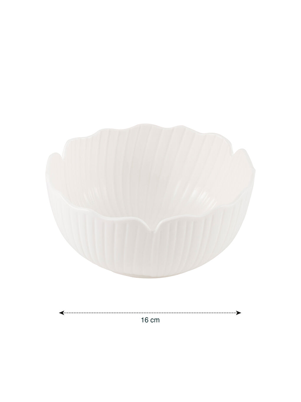 Beyaz Seramik Kase 16 cm-3