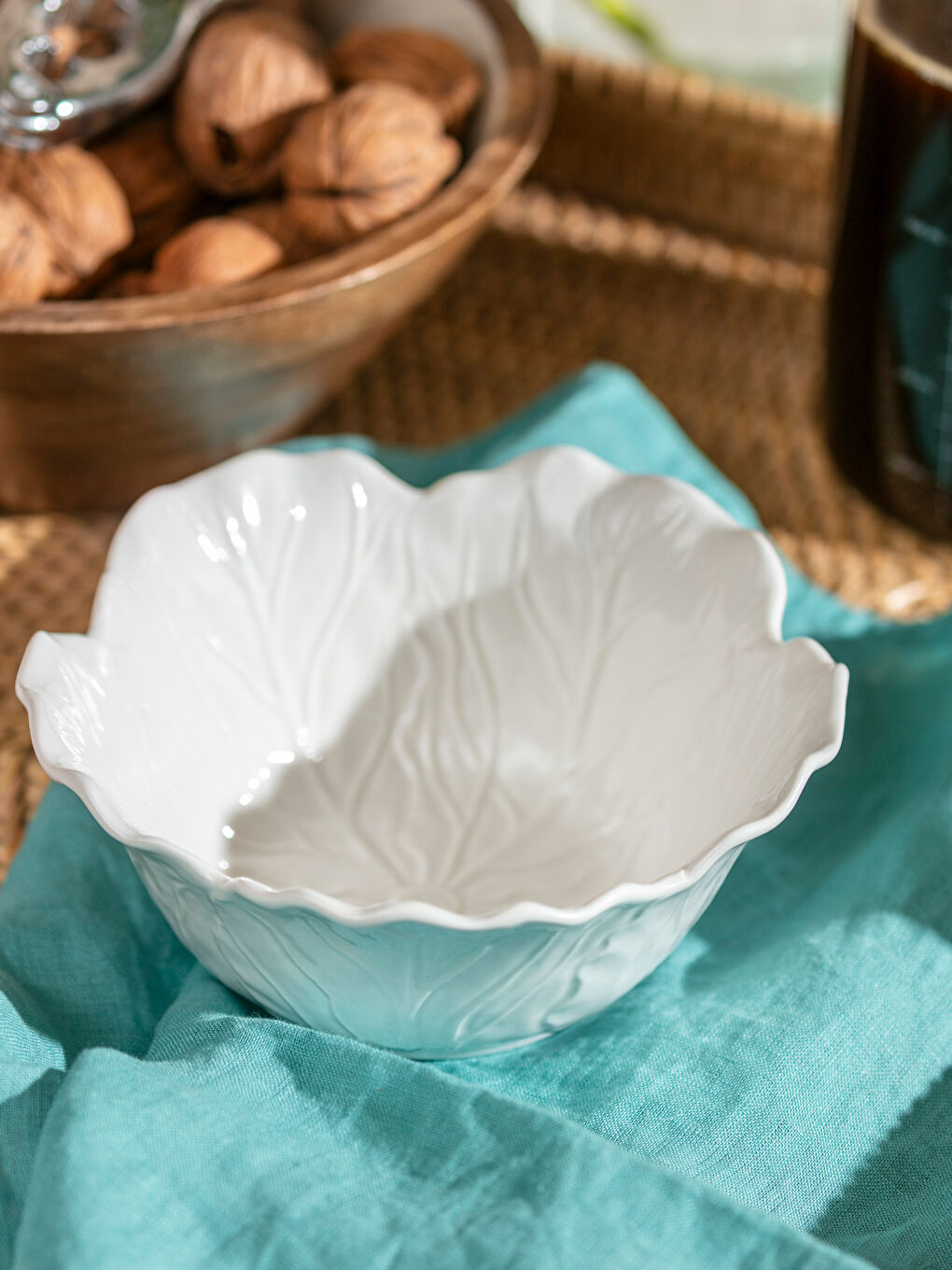 Beyaz Porselen Kase 15 cm-3